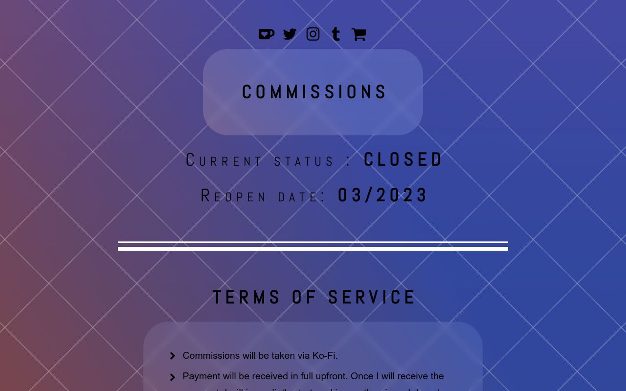 Commissions TOS